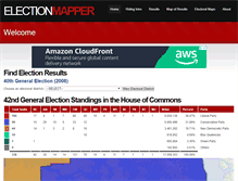 Tablet Screenshot of electionmapper.ca